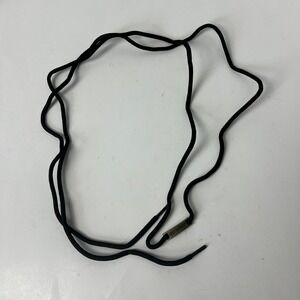 Harley Davidson Black Cord Shoe Lace Replacement‎ Metal Logo Tag NOT a Pair